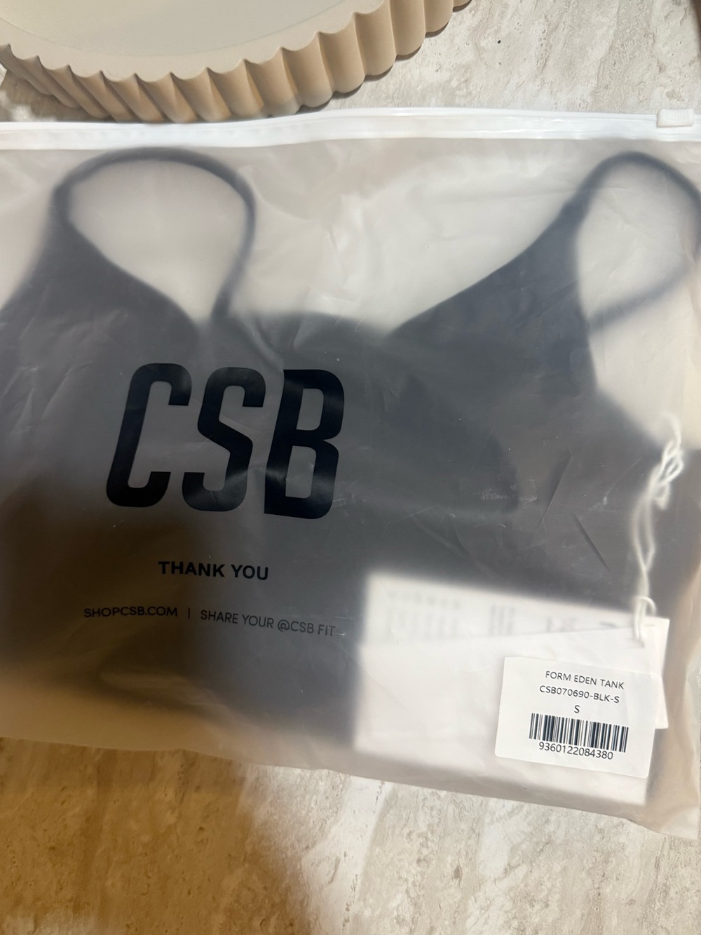 NWT CROP SHOP BOUTIQUE Form Eden Tank - Black - Size small - Picture 4 of 7